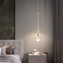 Ver imagem 3 de Lustre Pendente Gota Cristal Led 3 em 1 Moderno Luxo Iluminaçao Sala de Estar Quarto Cabeceira Comer