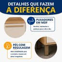 Ver imagem 2 de Balcão 80cm 2 Portas Salvador Bege/Cinamomo/Off White