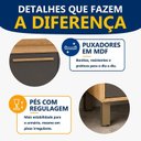 Ver imagem 2 de Balcão 80cm 2 Portas Salvador Cinza/Cinamomo/Grafite