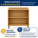 Ver imagem 4 de Balcão 80cm 2 Portas Salvador Cinza/Cinamomo/Grafite