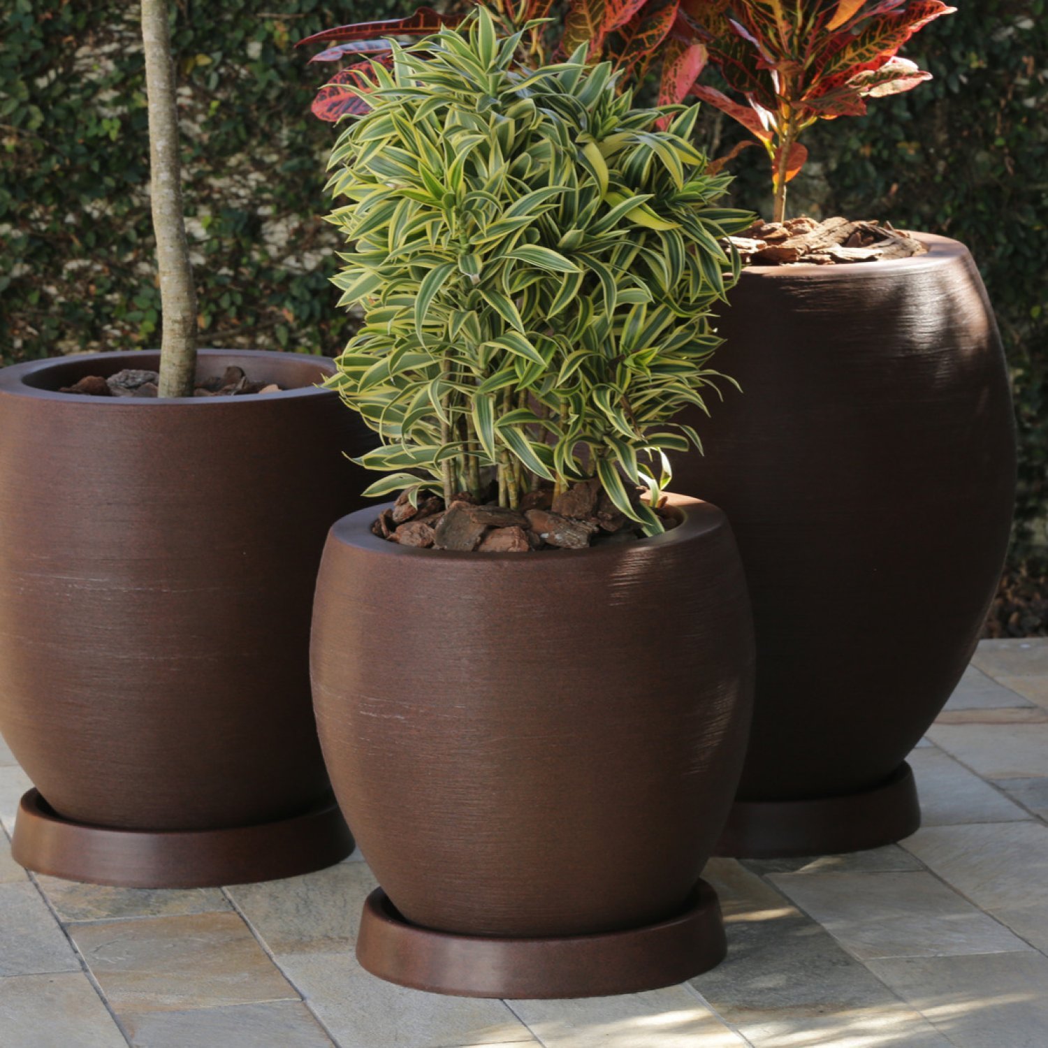 Vaso Oval 30x32cm Polietileno sem Prato Fibrarte - 5