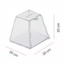 Ver imagem 2 de Urna Acrílico Sorteio Caixa Sugestões Pirâmide Cofre 20x20cm