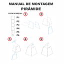 Ver imagem 4 de Urna Acrílico Sorteio Caixa Sugestões Pirâmide Cofre 20x20cm