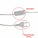 Ver imagem 3 de Luminaria Abajur Meia Lua Cupula Bola Rustica Base Madeira Decoraçao Quarto Sala Casa Escritorio Enf