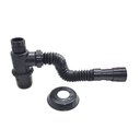 Ver imagem 1 de Kit Banheiro Black Pop Sifão Copo Valvula Click e Assento