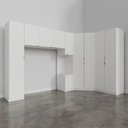 Ver imagem 6 de Guarda Roupa Modulado de Casal 10 Portas 5 Peças e 1 Cabeceira Hera CabeCasa MadeiraOriginals