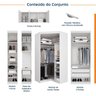 Guarda Roupa Modulado de Casal 10 Portas 5 Peças e 1 Cabeceira Hera CabeCasa MadeiraOriginals - 3