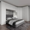 Ver imagem 2 de Guarda Roupa Modulado de Casal 10 Portas 5 Peças e 1 Cabeceira Hera CabeCasa MadeiraOriginals