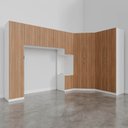 Ver imagem 7 de Guarda Roupa Modulado de Casal 10 Portas 5 Peças e 1 Cabeceira Hera CabeCasa MadeiraOriginals Branco/Algodão/Louro