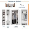 Guarda Roupa Modulado de Casal 10 Portas 5 Peças e 1 Cabeceira Hera CabeCasa MadeiraOriginals - 3