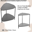 Ver imagem 5 de Mesa Lateral Organica Pe Metal Preto Nero 28016 Artesano Nero Preto