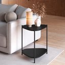 Ver imagem 1 de Mesa Lateral Organica Pe Metal Preto Nero 28016 Artesano Nero Preto