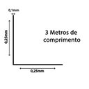 Ver imagem 3 de Cantoneira L PVC Protetor de Canto 25x25mm Barra 300cm Colorido Bariri