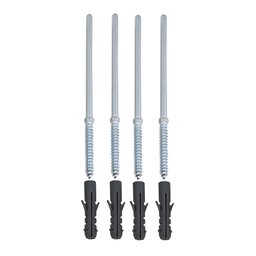 Kit 2 Prateleiras 40 x 20cm Vermelha Suporte Invisível - 6