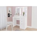 Ver imagem 4 de Penteadeira Camarim Juvenil Pe-2010 C/ 3 Gavetas e Espelho Branco - Tecno Mobili