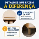 Ver imagem 2 de Paneleiro com Nicho 2 Portas Salvador Bege/Cinamomo/Off White