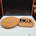 Ver imagem 3 de Jogo 4 Peças para Queijo Home&co com Tabua de Corte Deslizante Bambu Natural