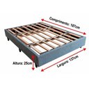 Ver imagem 3 de Base Box na Caixa Cama Casal Desmontável 137x187 Fácil Montagem
