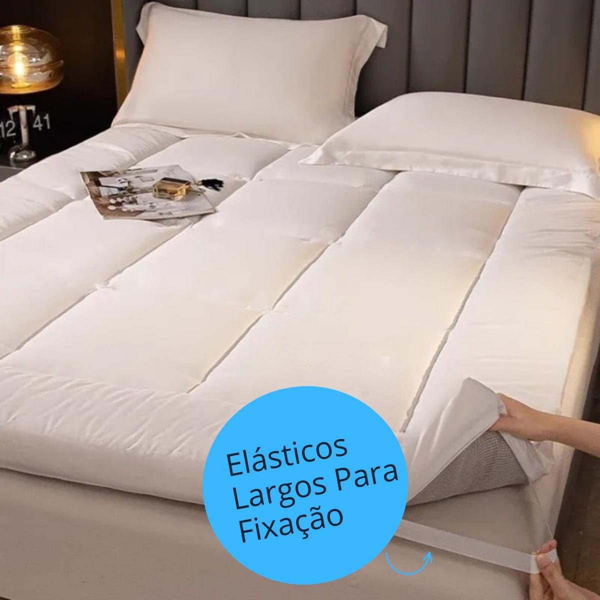 Protetor de Colchão Pillow Top Cama Casal Box - 4