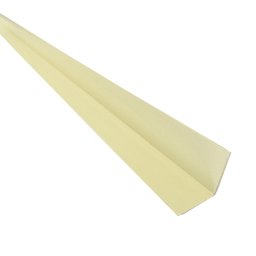 Cantoneira L PVC Protetor de Canto 25x25mm Barra 300cm Branco Bariri - 1 Cantoneira L PVC Protetor de Canto 25x25mm Barra 300cm Branco Bariri - 1