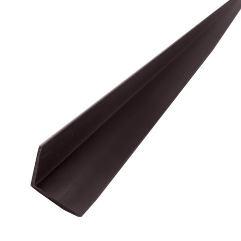 Cantoneira L PVC Protetor de Canto 25x25mm Barra 300cm Branco Bariri