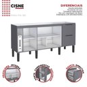 Ver imagem 2 de Balcão para Cozinha 3 Portas 3 Gavetas Cisne Cinza