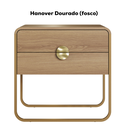 Ver imagem 3 de Kit 02 Mesas de Cabeceira 2g Organica 60 Cm 28062 Hanover Dourado Artesano