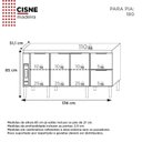 Ver imagem 4 de Balcão para Cozinha 3 Portas 3 Gavetas Cisne Preto
