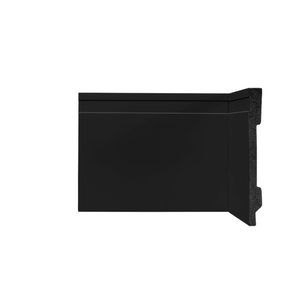 Rodape Poliestireno 15cm Preto Frisado 2,40 Metros 6750