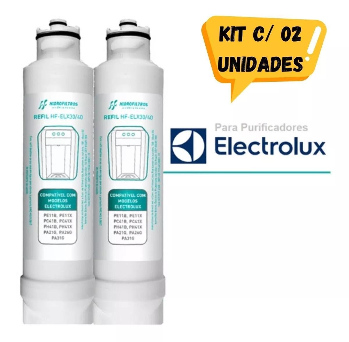 Kit 02 Refil Filtro Electrolux Purificador Água Pe11b Pe11x