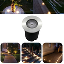 Ver imagem 1 de Luminária Balizador Spot Led Smd em Pvc de 1w Luz Branco Quente de Embutir em Piso Chão Solo Gramado