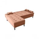 Ver imagem 2 de Sofá Cama com Chaise 3 Lugares 2,00 Mts Nice Matrix Ferrugem