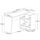 Ver imagem 3 de Conjunto 2 Escrivaninha em L ou Reta 4 Nichos Urban