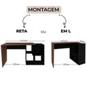 Ver imagem 2 de Conjunto 2 Escrivaninha em L ou Reta 4 Nichos Urban