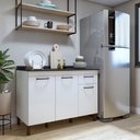 Ver imagem 2 de Balcão 120cm 3 Portas 1 Gaveta São Luis