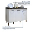 Ver imagem 4 de Balcão 120cm 3 Portas 1 Gaveta São Luis