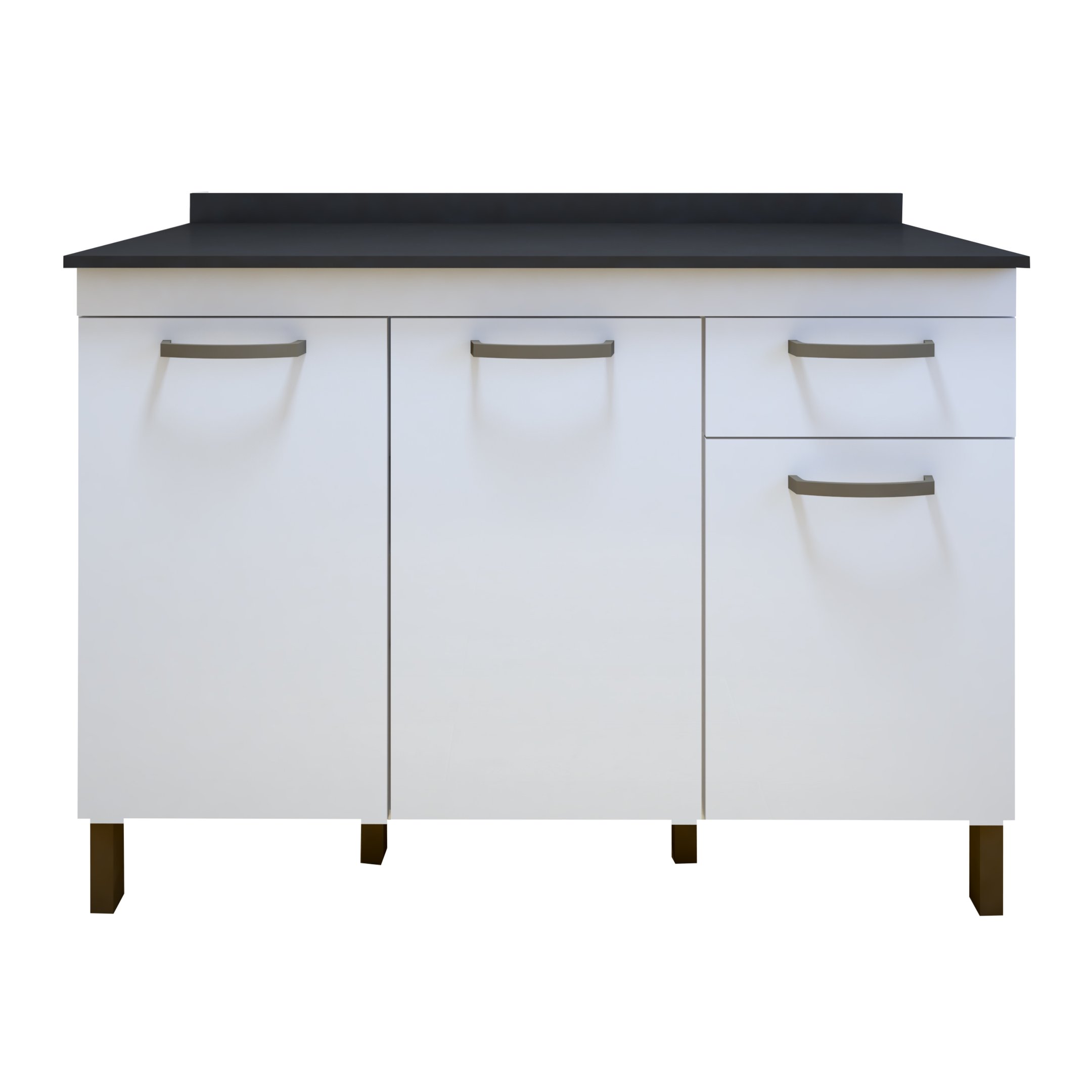 Balcão 120cm 3 Portas 1 Gaveta São Luis - 10