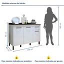 Ver imagem 7 de Balcão 120cm 3 Portas 1 Gaveta São Luis