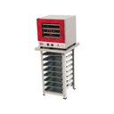Ver imagem 1 de Kit - Forno Turbo Elétrico Fast Oven Prp-004 220v Vermelho + Bancada Mes-004 + 8 Assadeiras 220v
