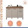 Balcão 120cm 3 Portas 1 Gaveta São Luis - 4