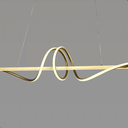 Ver imagem 6 de Lustre Pendente 120cm 50w 3 Temperaturas 3000/4000/6000k Bivolt Dourado Lumier