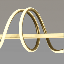 Lustre Pendente 120cm 50w 3 Temperaturas 3000/4000/6000k Bivolt Dourado Lumier - 8