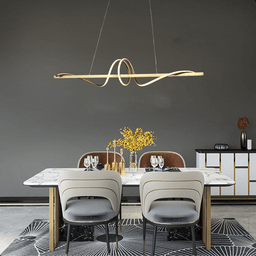 Lustre Pendente 120cm 50w 3 Temperaturas 3000/4000/6000k Bivolt Dourado Lumier - 7