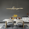 Lustre Pendente 120cm 50w 3 Temperaturas 3000/4000/6000k Bivolt Dourado Lumier - 7