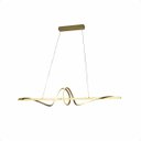 Ver imagem 1 de Lustre Pendente 120cm 50w 3 Temperaturas 3000/4000/6000k Bivolt Dourado Lumier