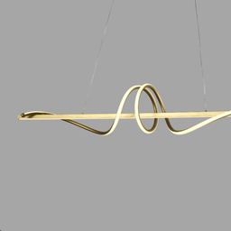 Lustre Pendente 120cm 50w 3 Temperaturas 3000/4000/6000k Bivolt Dourado Lumier - 10