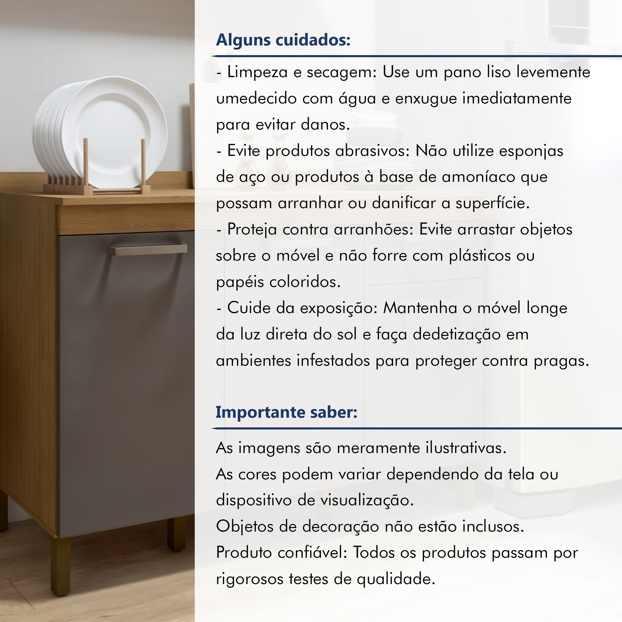Balcão 120cm 3 Portas 1 Gaveta São Luis - 8