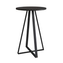 Ver imagem 2 de Mesa Lateral Redonda Industrial Complementos Preto
