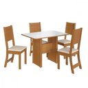 Ver imagem 1 de Conjunto de Mesa 1,10cm com 4 Cadeiras Dublin Indekes