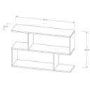 Ver imagem 2 de Mesa Lateral Sofá Mesinha de Apoio Canto Decoração Minimalista Preto